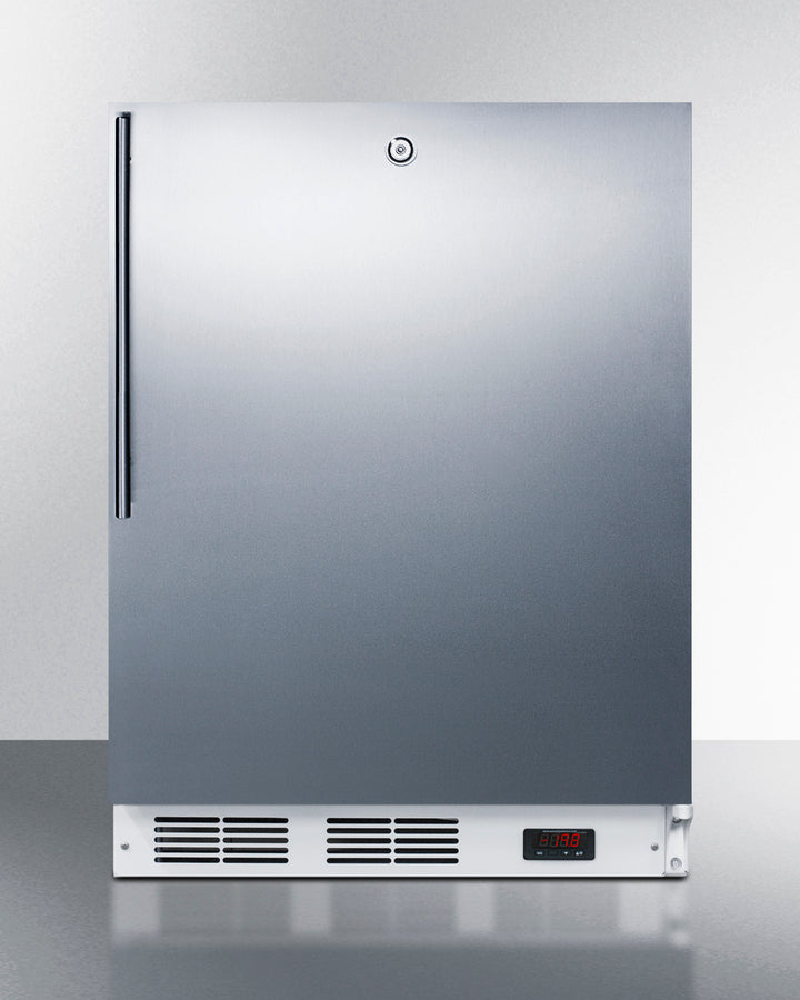 SUMMIT  24" Wide Built-In All-Freezer, ADA Compliant - Stainless Steel (VT65MLBISSHVADA)