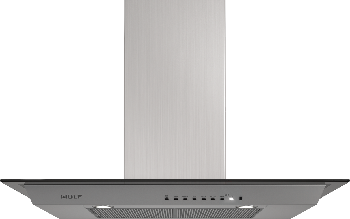 Wolf 36" Cooktop Wall Hood - Glass (VW36G)