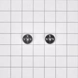 Whirlpool Refrigerator Handle Medallion Kit - Chrome (W10846205)