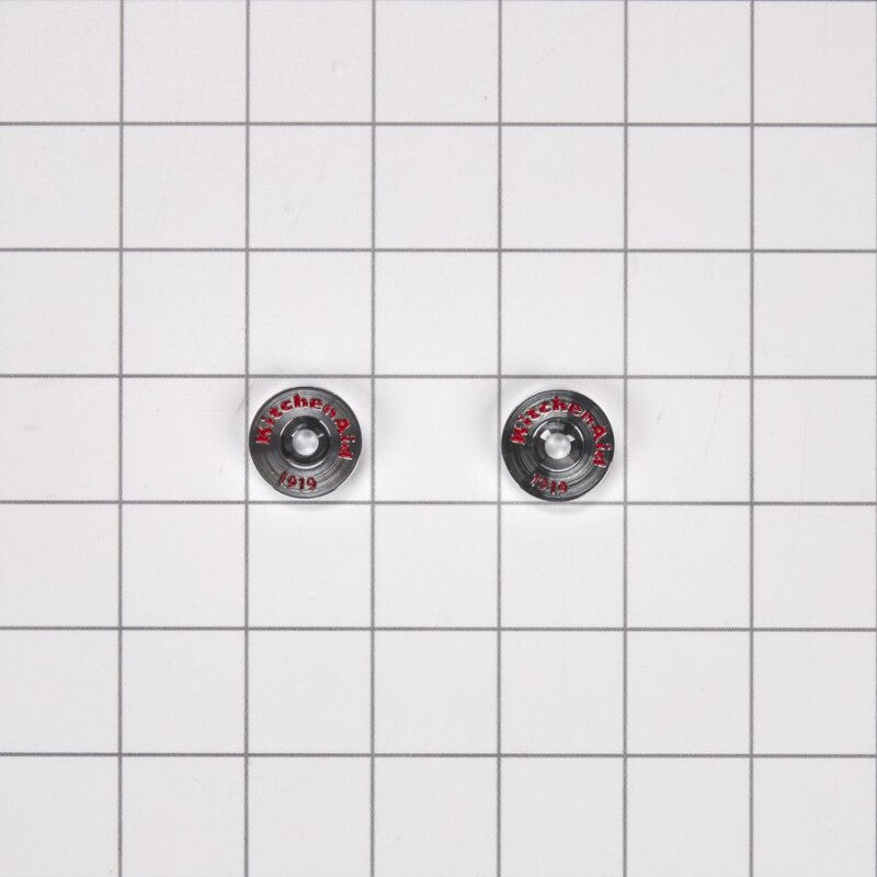 Whirlpool Refrigerator Handle Medallion Kit - Chrome (W10846205)