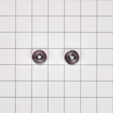 Whirlpool Refrigerator Handle Medallion Kit - Chrome (W10846205)