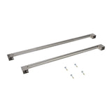 JennAir Refrigerator Handle Kit, RISE, 36" 2DBM (Qty 2 handles) - Stainless Steel (W11231245)