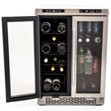 AVANTI  Avanti 19 Bottle/66 Can Dual-Zone Wine & Beverage Center - Stainless Steel (WBV19DZ)