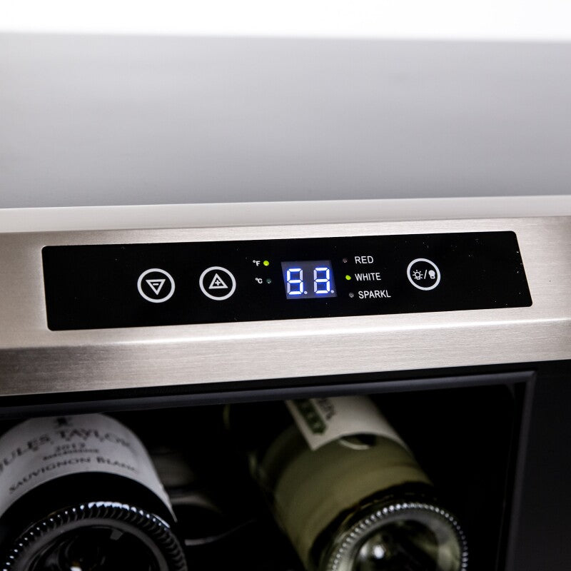 AVANTI Avanti 19 Bottle/66 Can Dual-Zone Wine u0026 Beverage Center - Stainless Steel / 3 cu. ft. -  (WBV19DZ)