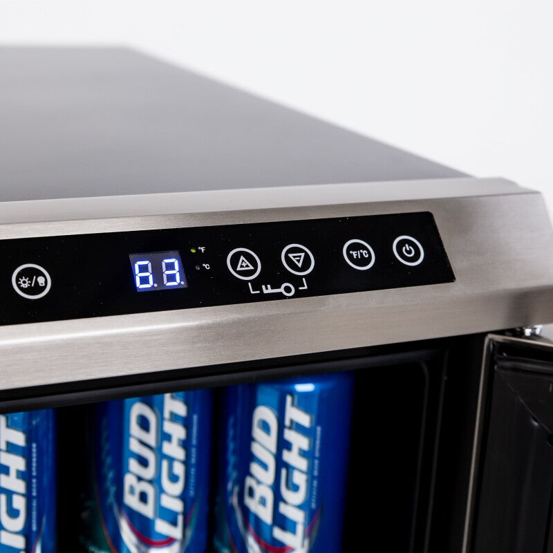 AVANTI Avanti 19 Bottle/66 Can Dual-Zone Wine u0026 Beverage Center - Stainless Steel / 3 cu. ft. -  (WBV19DZ)