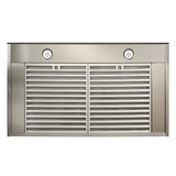 BEST RANGE HOODS 36-INCH 650 MAX BLOWER CFM STAINLESS STEEL CHIMNEY RANGE HOOD WITH PURLED(TM) LIGHT SYSTEM AND BLACK GLASS (WCB3 SERIES) -  (WCB3I36SBB)