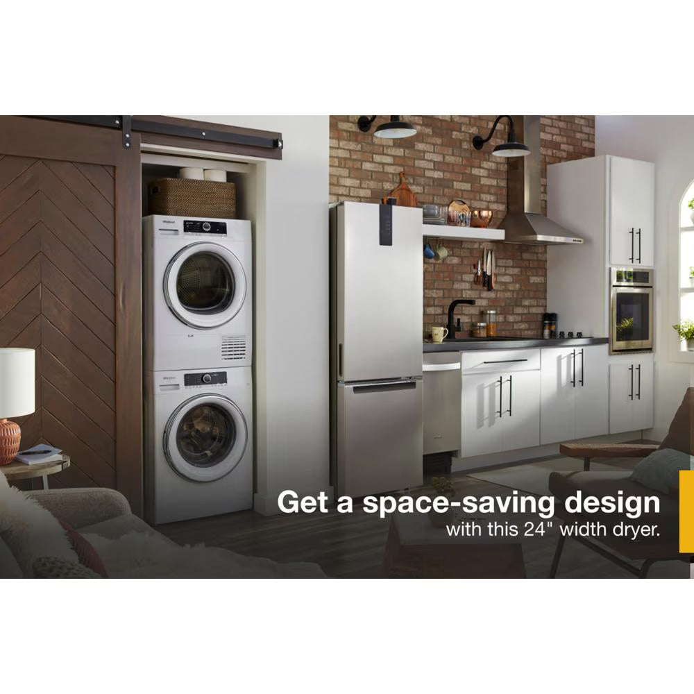 Whirlpool  4.3 Cu. Ft. 24" Small Space Ventless Dryer - White (WCD5090JW)