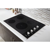 Whirlpool 30-inch Electric Ceramic Glass Cooktop with Dual Radiant Element - Stainless Steel (WCE55US0HS)