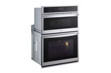 LG  1.7/4.7 Cu. Ft. Smart Combination Wall Oven With Convection And Air Fry - Print Proof Stainless Steel (WCEP6423F)