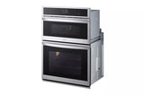LG  1.7/4.7 Cu. Ft. Smart Combination Wall Oven With Convection And Air Fry - Print Proof Stainless Steel (WCEP6423F)