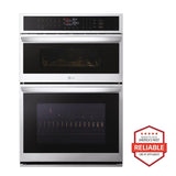 LG  1.7/4.7 Cu. Ft. Smart Combination Wall Oven With Convection And Air Fry - Print Proof Stainless Steel (WCEP6423F)