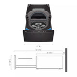 LG 27" LG SideKick™ Pedestal Washer - Black (WD300CB)