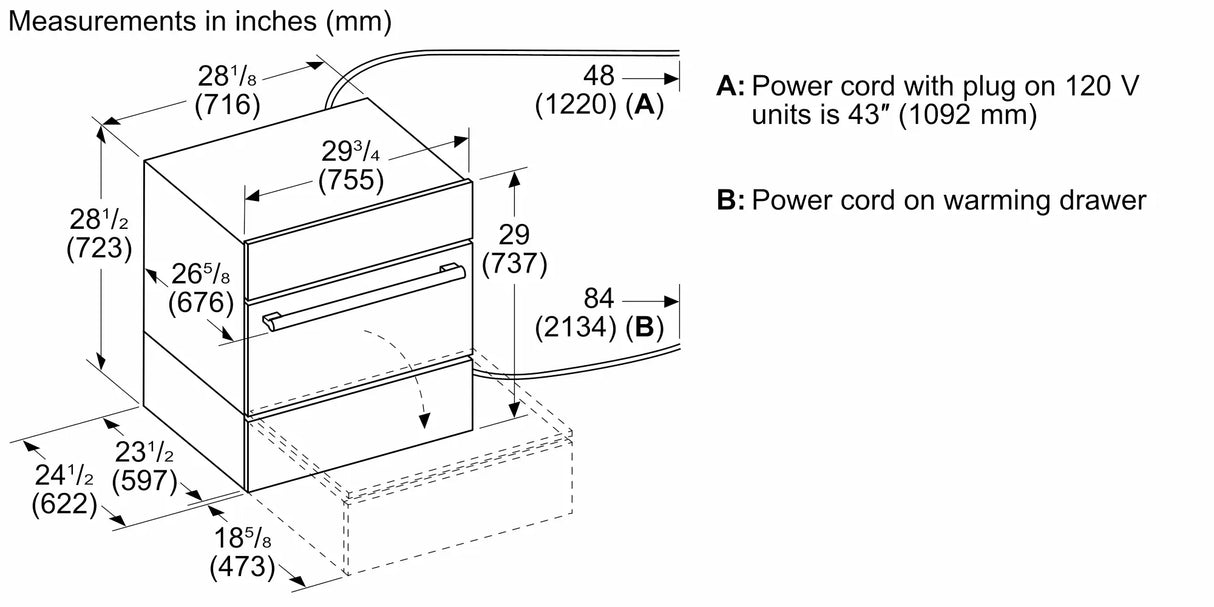 THERMADOR  Warming Drawer 30'' - Panel Ready (WD30W)