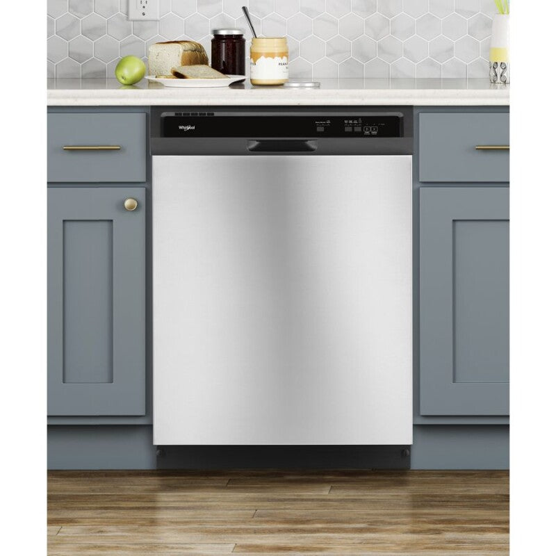 WHIRLPOOL Heavy-Duty Dishwasher with 1-Hour Wash Cycle - Stainless Steel (WDF330PAHS)