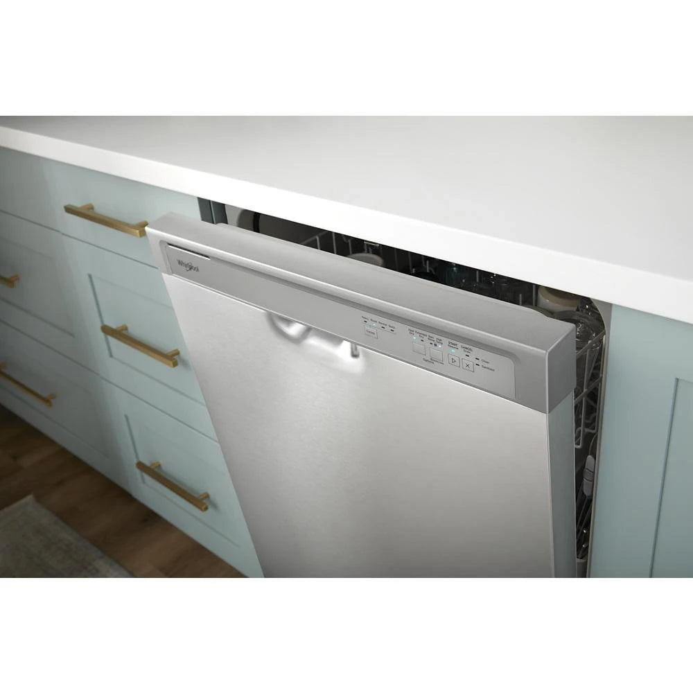 WHIRLPOOL  Quiet Dishwasher with Boost Cycle - White (WDF341PAPW)