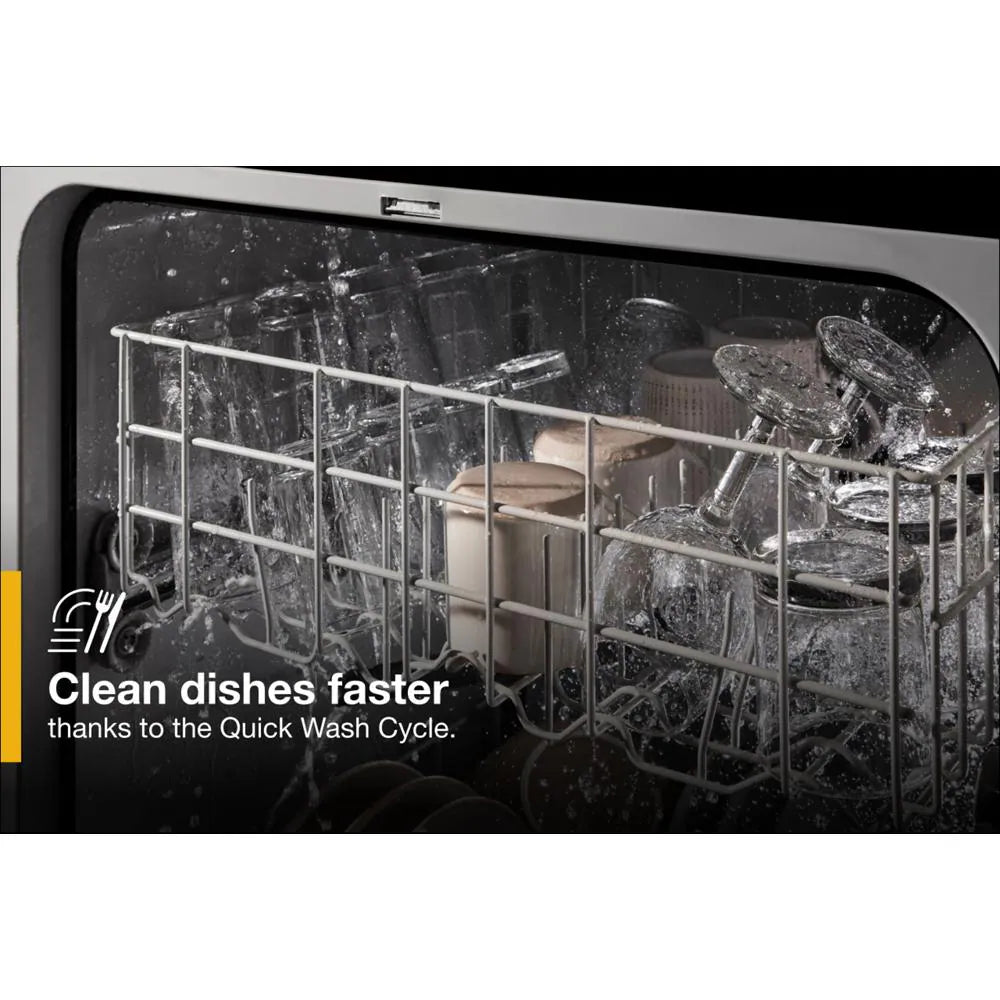 WHIRLPOOL  Quiet Dishwasher with Boost Cycle - White (WDF341PAPW)