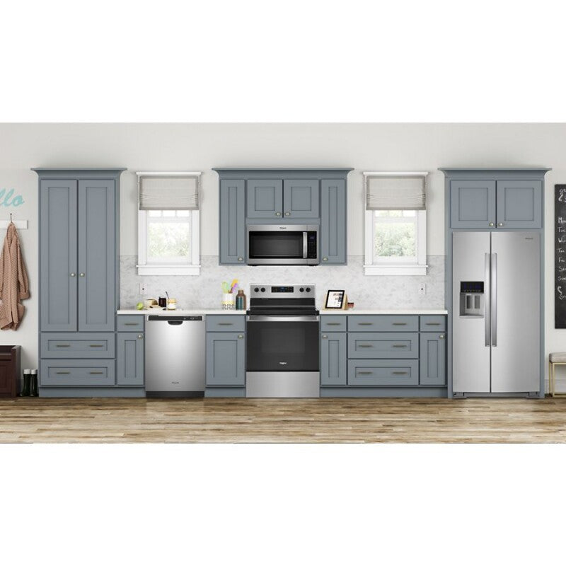 WHIRLPOOL ENERGY STAR® certified dishwasher with 1-Hour Wash cycle - Monochromatic Stainless Steel (WDF520PADM)