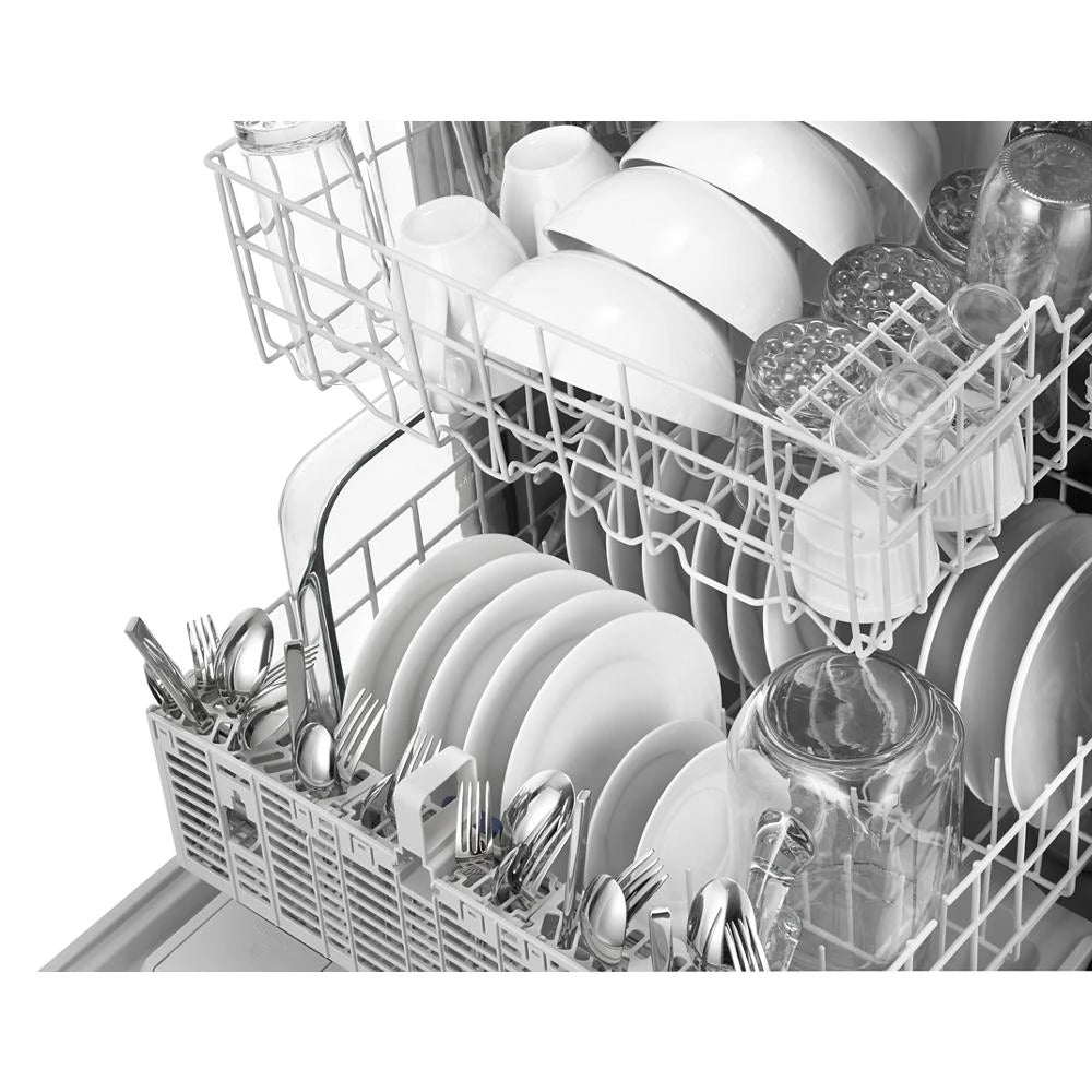 Whirlpool  ENERGY STAR® certified dishwasher with 1-Hour Wash cycle - Monochromatic Stainless Steel (WDF520PADM)