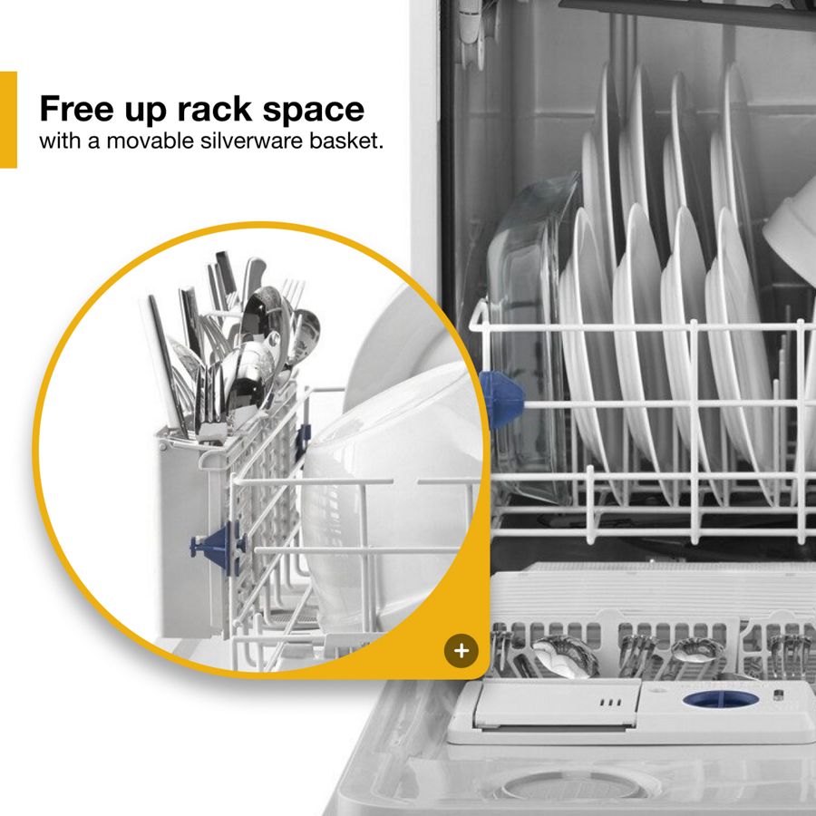 WHIRLPOOL ENERGY STAR® certified dishwasher with 1-Hour Wash cycle - Monochromatic Stainless Steel (WDF520PADM)