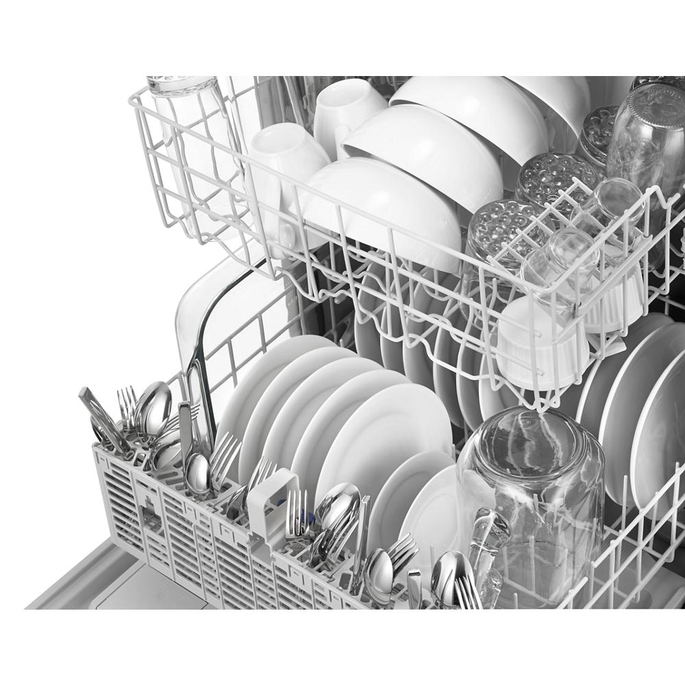Whirlpool ENERGY STAR® certified dishwasher with 1-Hour Wash cycle - Monochromatic Stainless Steel (WDF520PADM)
