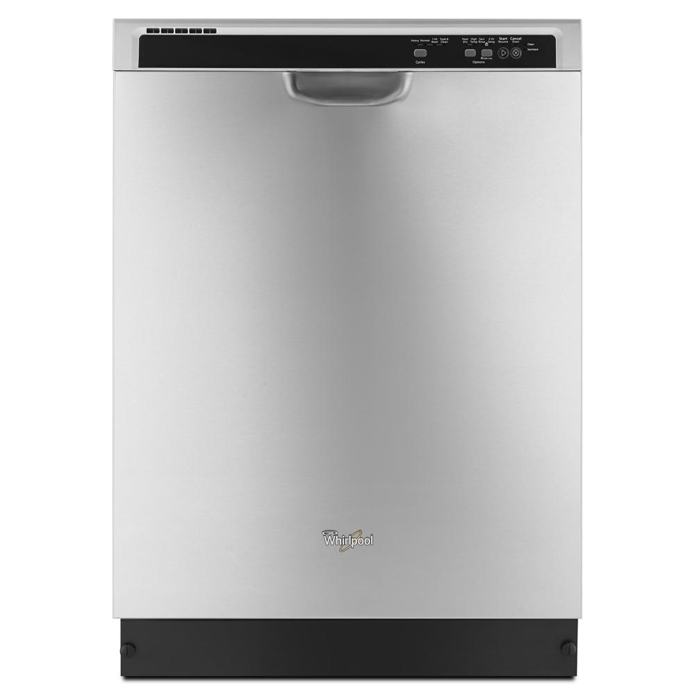 Whirlpool ENERGY STAR® certified dishwasher with 1-Hour Wash cycle - Monochromatic Stainless Steel (WDF520PADM)