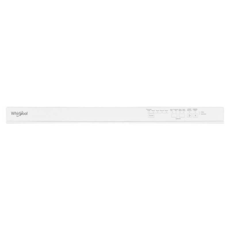 WHIRLPOOL Quiet Dishwasher with Boost Cycle and Pocket Handle - White (WDP540HAMW)