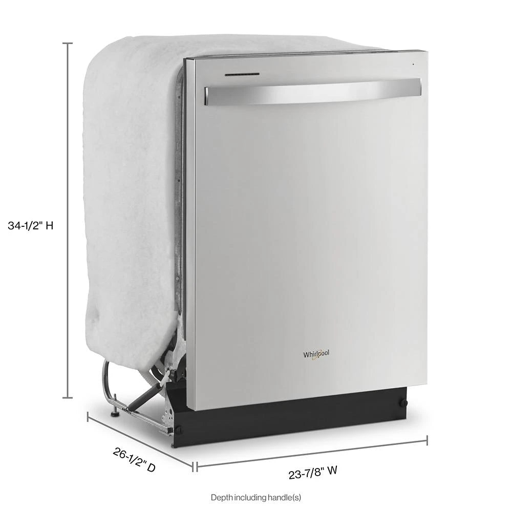 WHIRLPOOL  24" Dishwasher with Boost Cycle and Triple Filtration Wash - 55dBA - Fingerprint Resistant Stainless Steel (WDT540HAMZ)