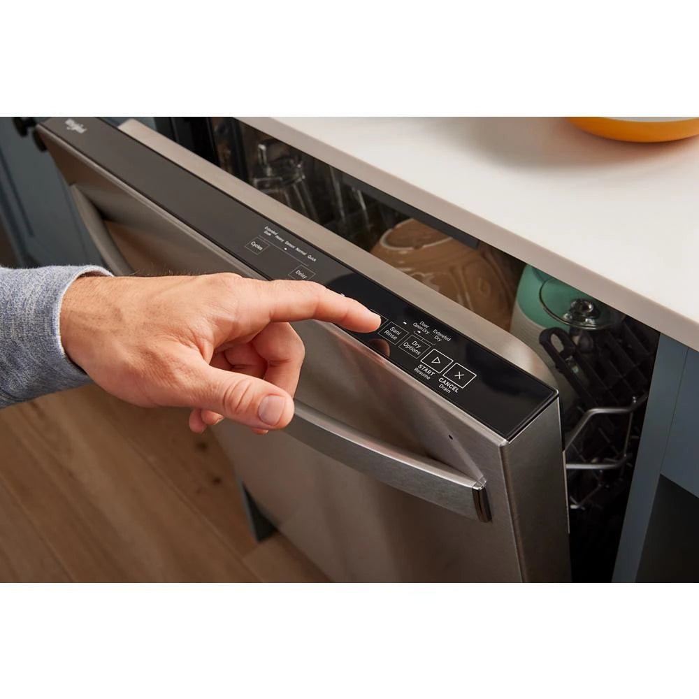 WHIRLPOOL  44 dBA ADA Compliant Dishwasher Flush with Cabinets with 3rd Rack - Fingerprint Resistant Stainless Steel (WDT550SAPZ)