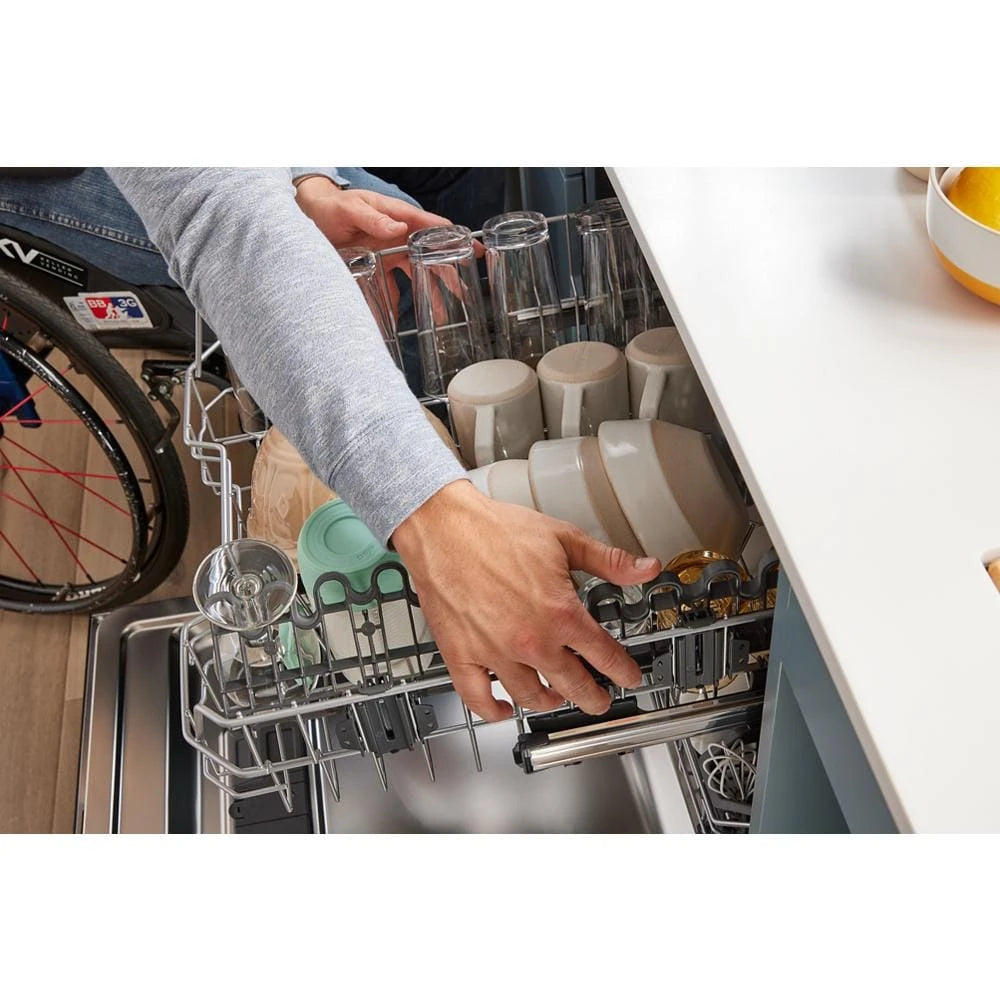 Whirlpool  44 dBA ADA Compliant Dishwasher Flush with Cabinets with 3rd Rack - Fingerprint Resistant Stainless Steel (WDT550SAPZ)