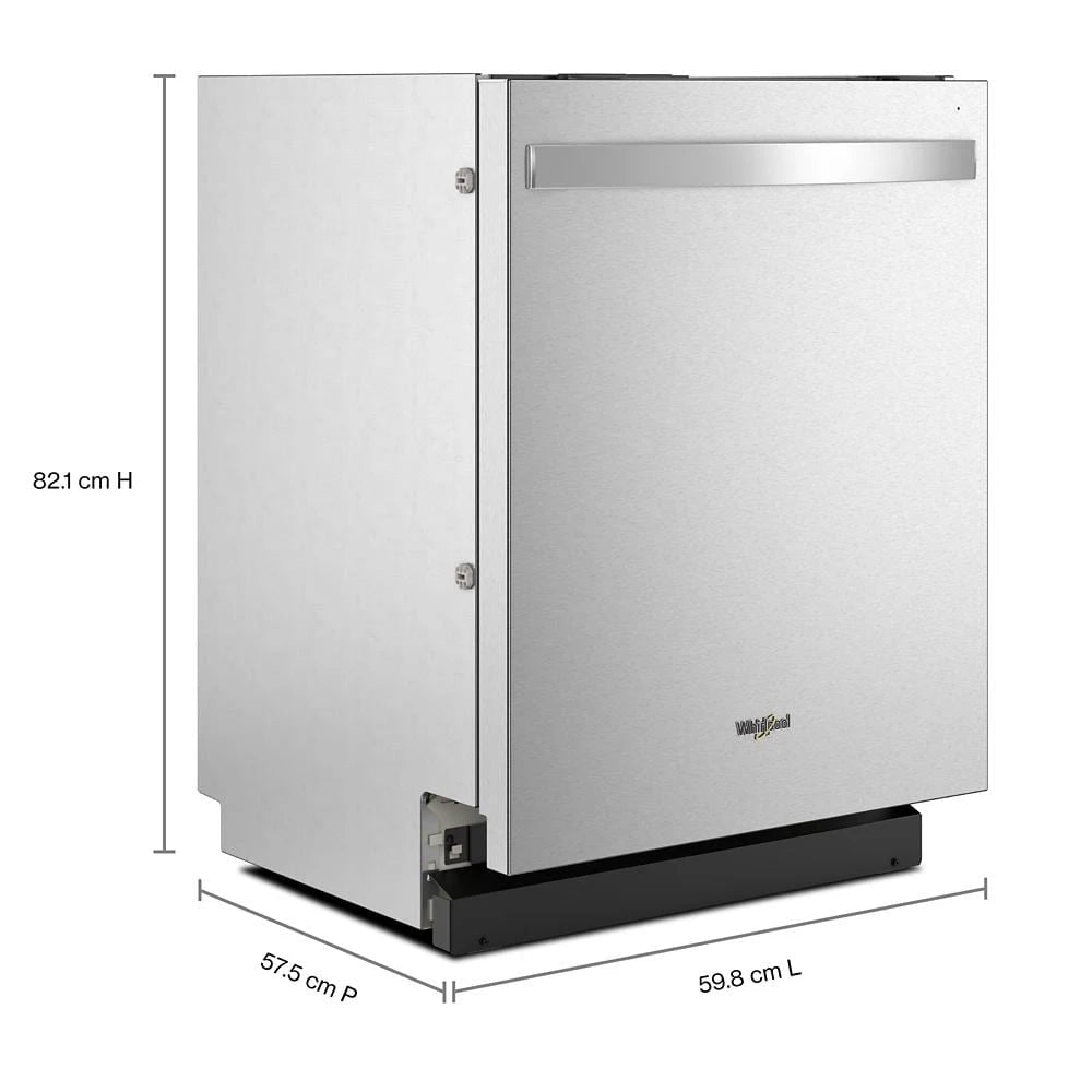 WHIRLPOOL  44 dBA ADA Compliant Dishwasher Flush with Cabinets with 3rd Rack - Fingerprint Resistant Stainless Steel (WDT550SAPZ)