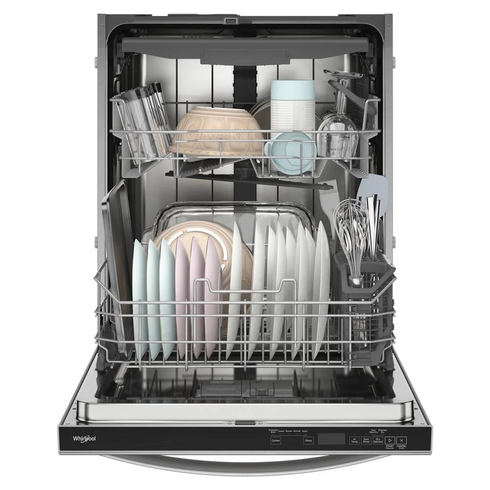 Whirlpool  44 dBA ADA Compliant Dishwasher Flush with Cabinets with 3rd Rack - Fingerprint Resistant Stainless Steel (WDT550SAPZ)