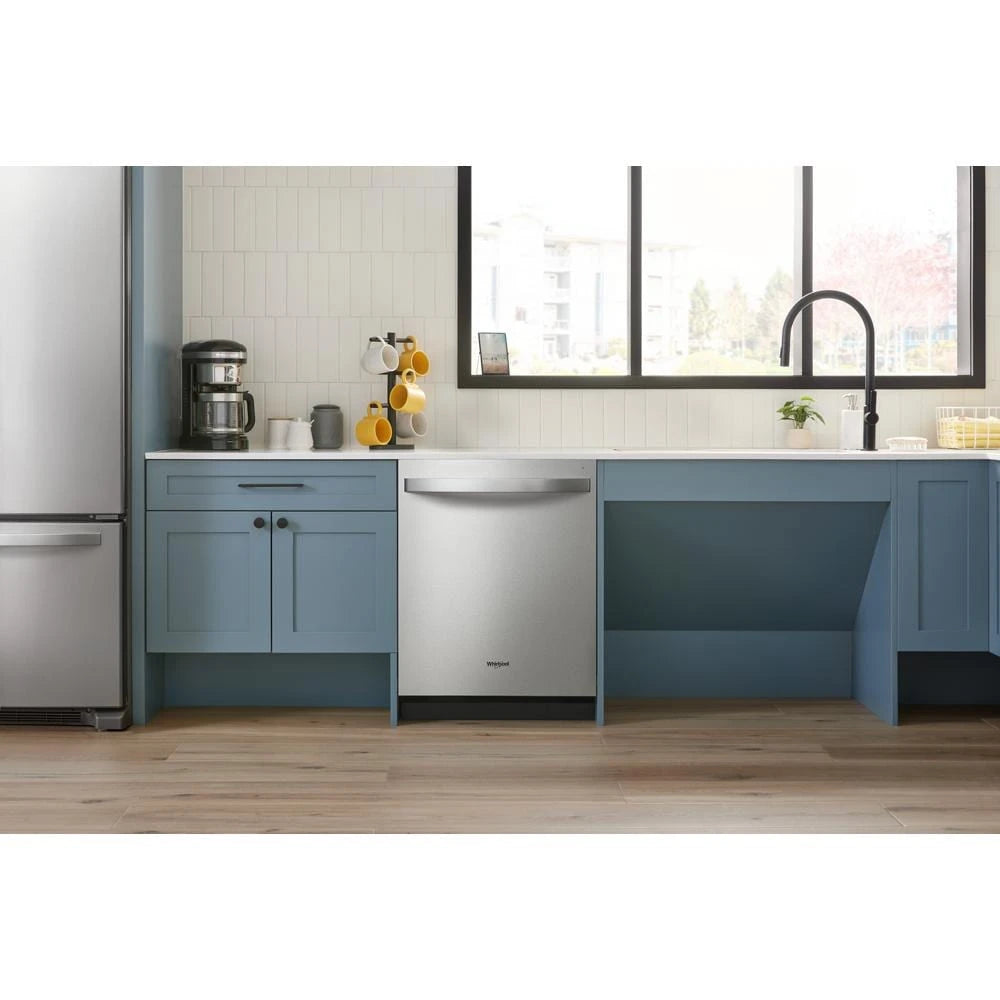 Whirlpool  44 dBA ADA Compliant Dishwasher Flush with Cabinets with 3rd Rack - Fingerprint Resistant Stainless Steel (WDT550SAPZ)