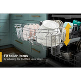 Whirlpool 51 dBA Quiet Dishwasher with 3rd Rack - Fingerprint Resistant Stainless Steel (WDT730HAMZ)