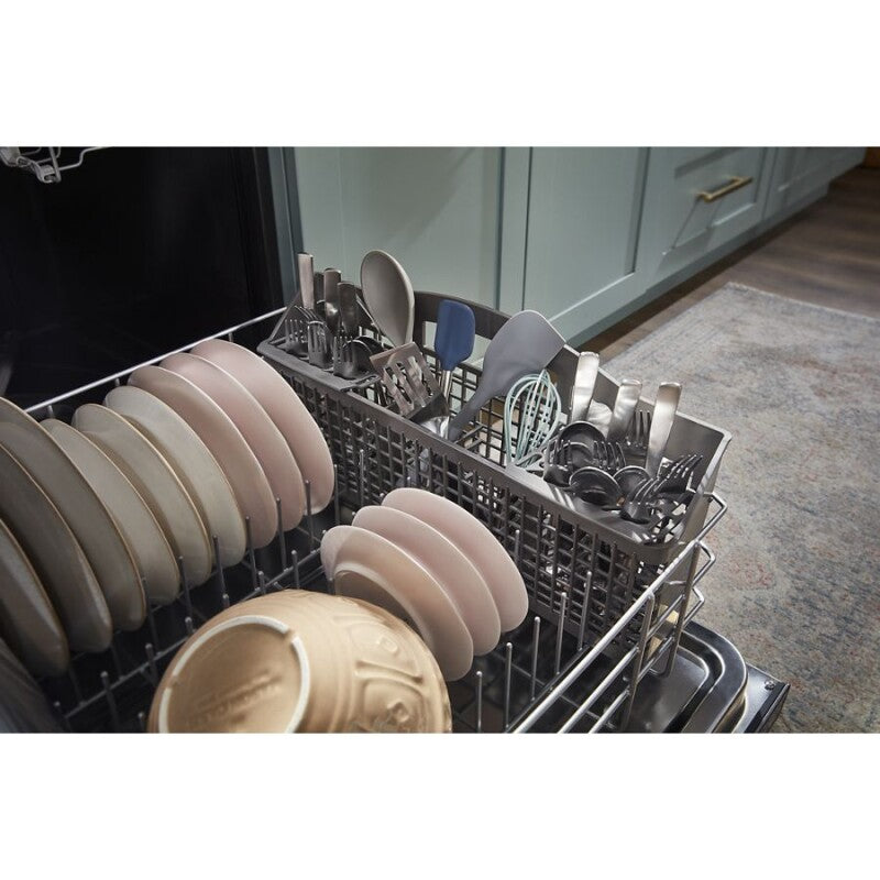 Whirlpool 51 dBA Quiet Dishwasher with 3rd Rack - Fingerprint Resistant Stainless Steel (WDT730HAMZ)