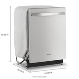 Whirlpool 51 dBA Quiet Dishwasher with 3rd Rack - Fingerprint Resistant Stainless Steel (WDT730HAMZ)