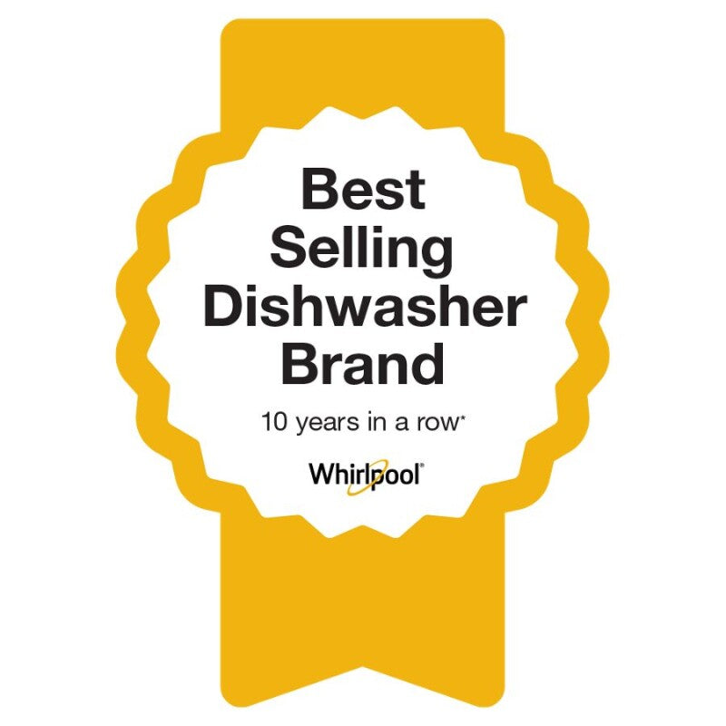 Whirlpool 51 dBA Quiet Dishwasher with 3rd Rack - Fingerprint Resistant Stainless Steel (WDT730HAMZ)