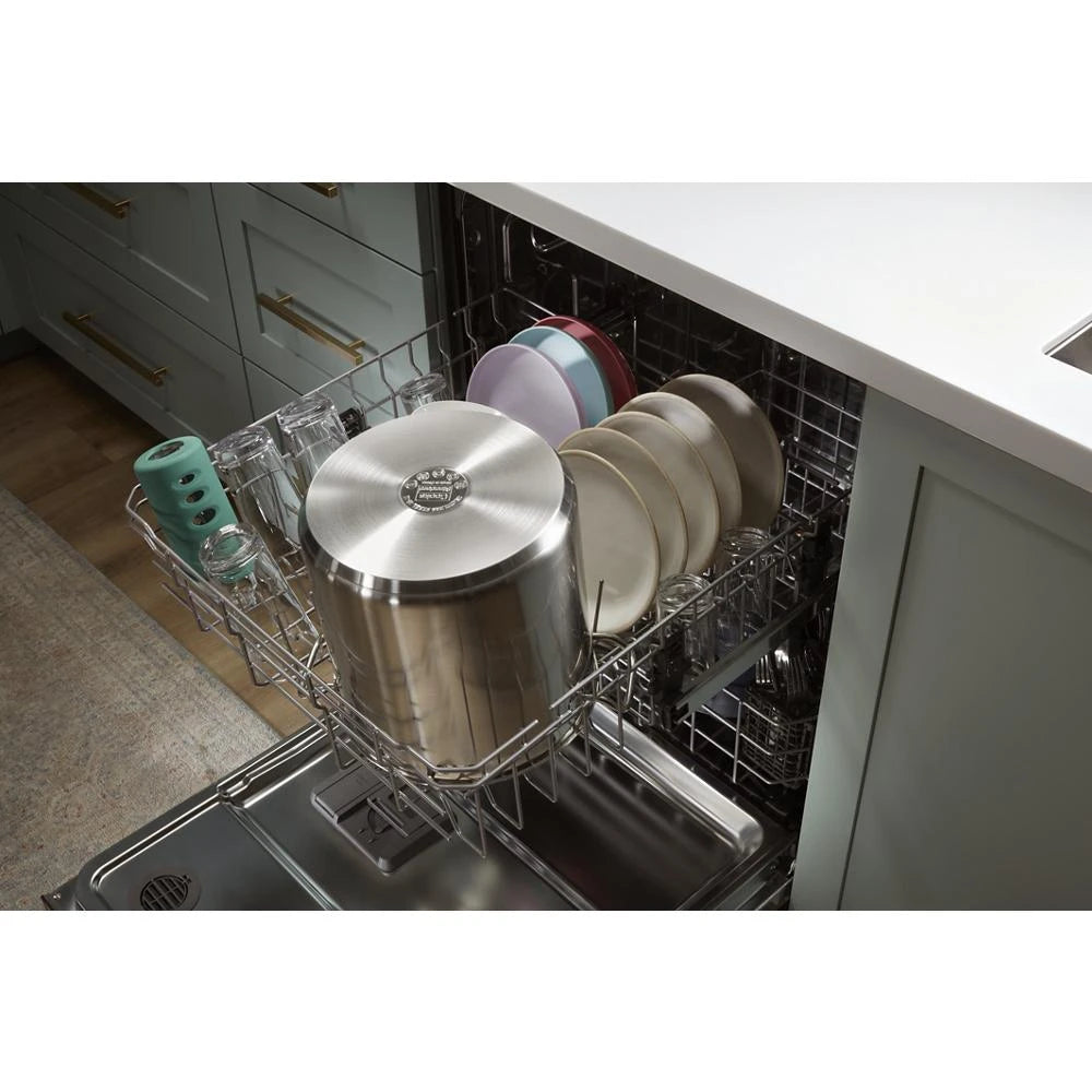 WHIRLPOOL  24” Stainless Steel Dishwasher with AI Intelligent Wash and Tall Top Rack - Fingerprint Resistant Stainless Steel (WDT740SALZ)