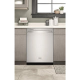 WHIRLPOOL  24” Stainless Steel Dishwasher with AI Intelligent Wash and Tall Top Rack - Fingerprint Resistant Stainless Steel (WDT740SALZ)