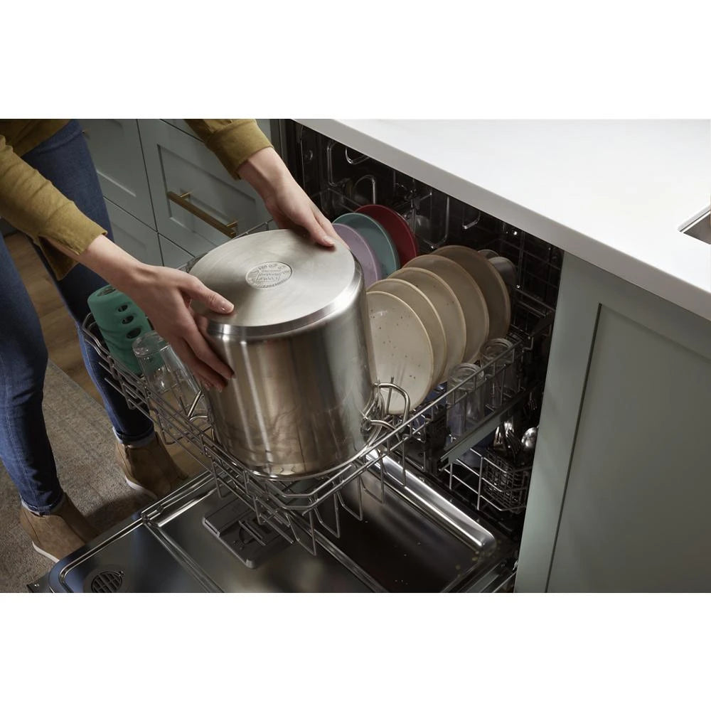 WHIRLPOOL  24” Stainless Steel Dishwasher with AI Intelligent Wash and Tall Top Rack - Fingerprint Resistant Stainless Steel (WDT740SALZ)