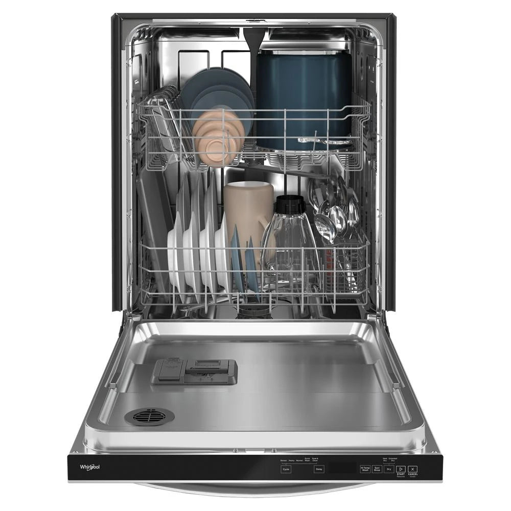 WHIRLPOOL  24” Stainless Steel Dishwasher with AI Intelligent Wash and Tall Top Rack - Fingerprint Resistant Stainless Steel (WDT740SALZ)