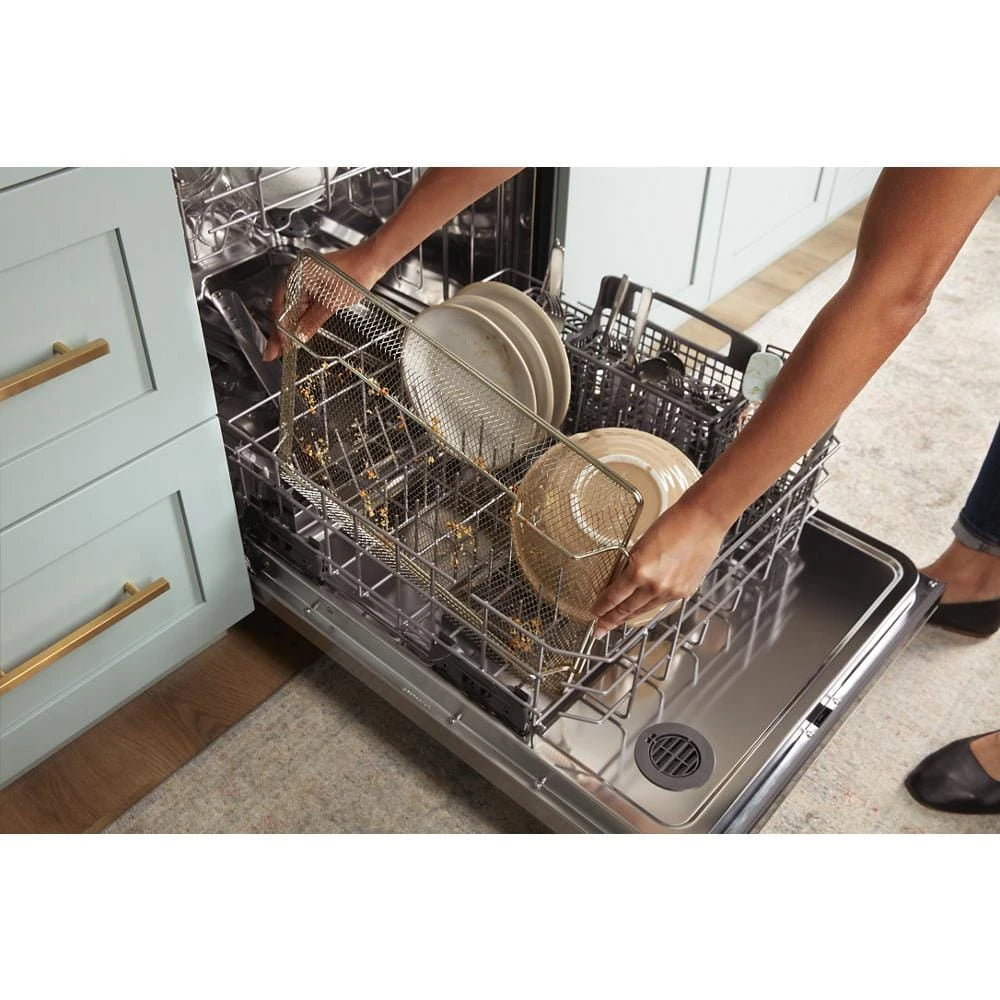 WHIRLPOOL  24” Stainless Steel Dishwasher with AI Intelligent Wash and Tall Top Rack - Fingerprint Resistant Stainless Steel (WDT740SALZ)