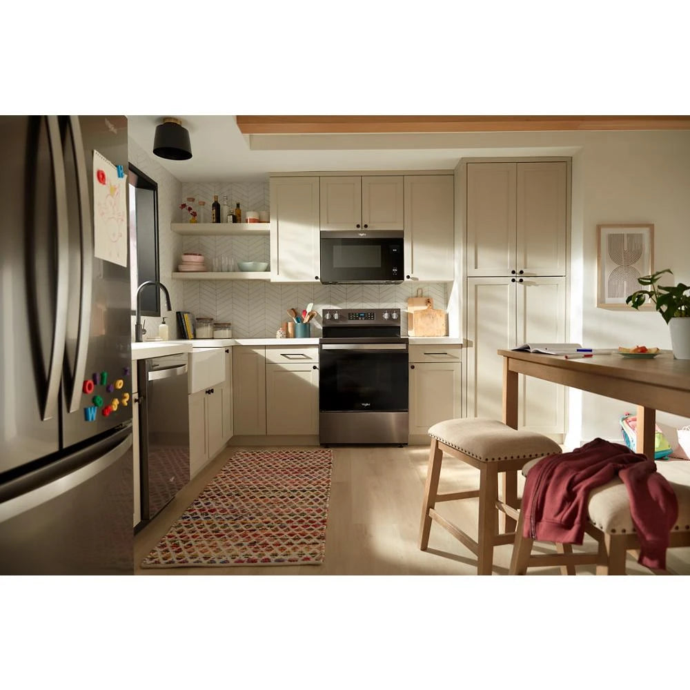 WHIRLPOOL  24” Dishwasher with AI Intelligent Wash - 47 dBA - Print Resist Black Stainless (WDT750SAKV)