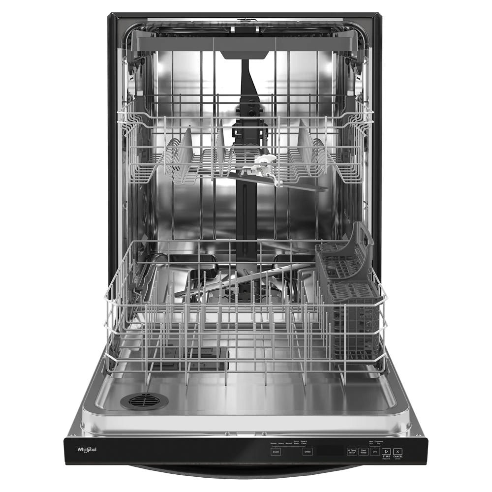 WHIRLPOOL  24” Dishwasher with AI Intelligent Wash - 47 dBA - Print Resist Black Stainless (WDT750SAKV)