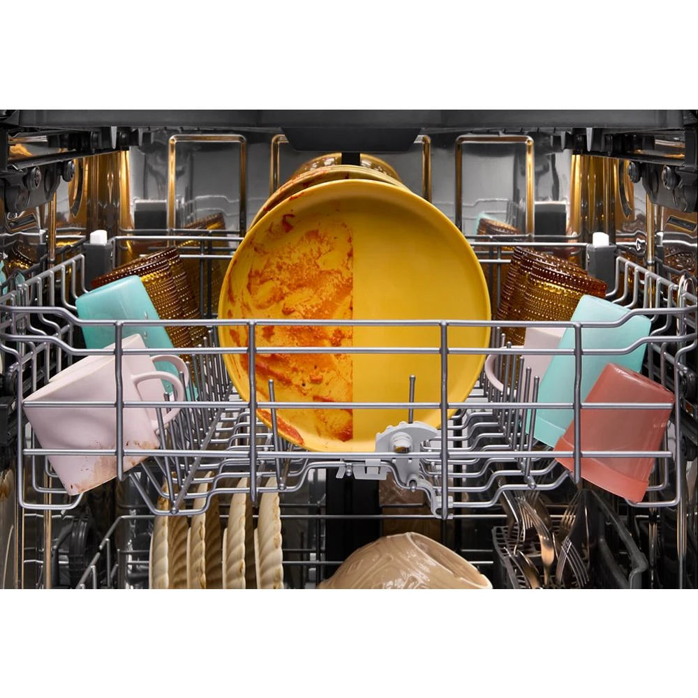 Whirlpool  24” Stainless Steel Dishwasher with AI Intelligent Wash - 47 dBA - Print Resist Black Stainless (WDT750SAKV)