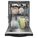 WHIRLPOOL  24” Dishwasher with AI Intelligent Wash - 47 dBA - Print Resist Black Stainless (WDT750SAKV)