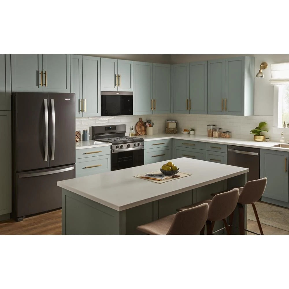 WHIRLPOOL  24” Dishwasher with AI Intelligent Wash - 47 dBA - Print Resist Black Stainless (WDT750SAKV)