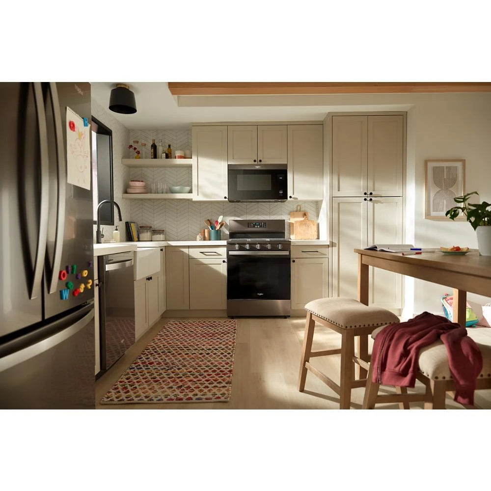 WHIRLPOOL  24” Dishwasher with AI Intelligent Wash - 47 dBA - Print Resist Black Stainless (WDT750SAKV)