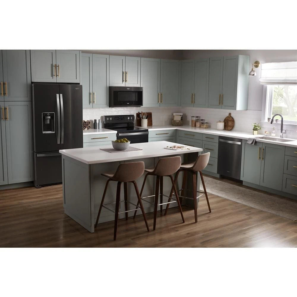 WHIRLPOOL  24” Dishwasher with AI Intelligent Wash - 47 dBA - Print Resist Black Stainless (WDT750SAKV)