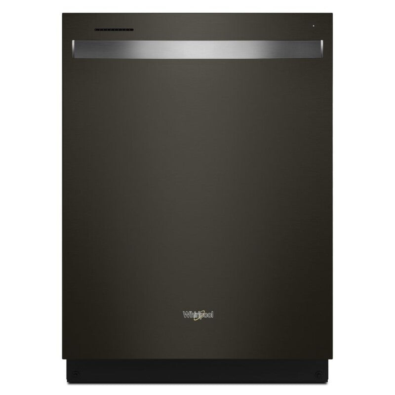 WHIRLPOOL 24” Stainless Steel Dishwasher with AI Intelligent Wash - 47 dBA - Print Resist Black Stainless (WDT750SAKV)