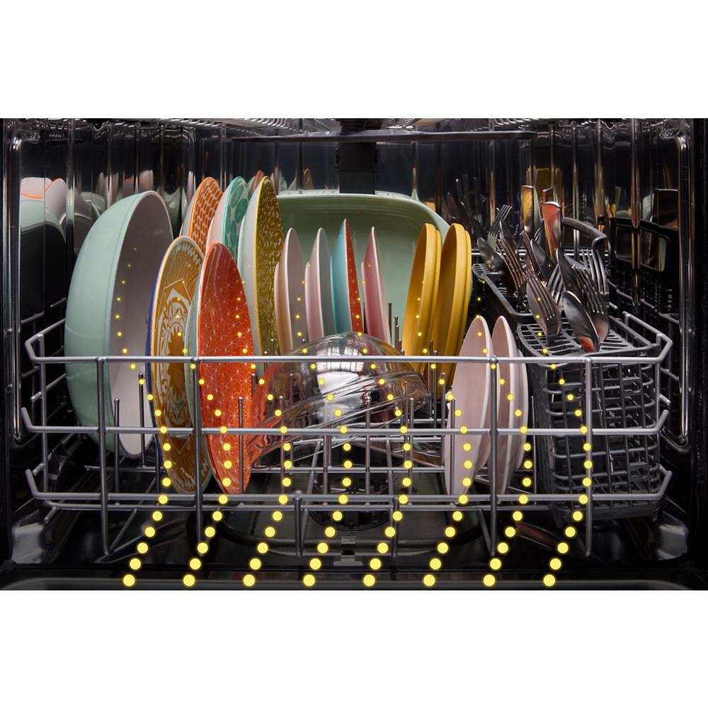 Whirlpool 24” Stainless Steel Dishwasher with AI Intelligent Wash - 47 dBA - Print Resist Black Stainless (WDT750SAKV)